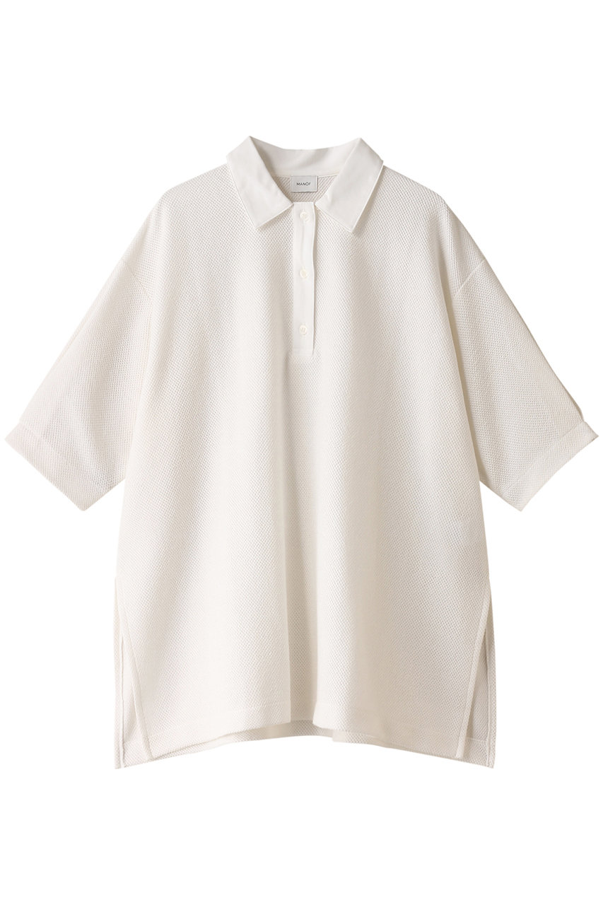 マノフ/MANOFのSEER WIDE CUT TOPS Tシャツ/カットソー(WHITE/87105-1042)