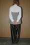 GLITTER TAPERED PANTS パンツ マノフ/MANOF