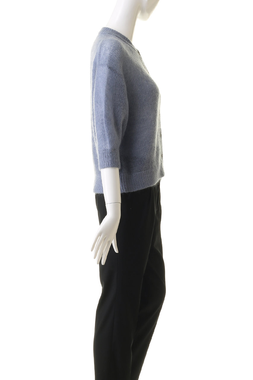 マノフ MANOF HALF SLEEVE MOHAIR KNIT （BLUE） マノフ MANOF HALF SLEEVE MOHAIR KNIT （BLUE） -アウトレット