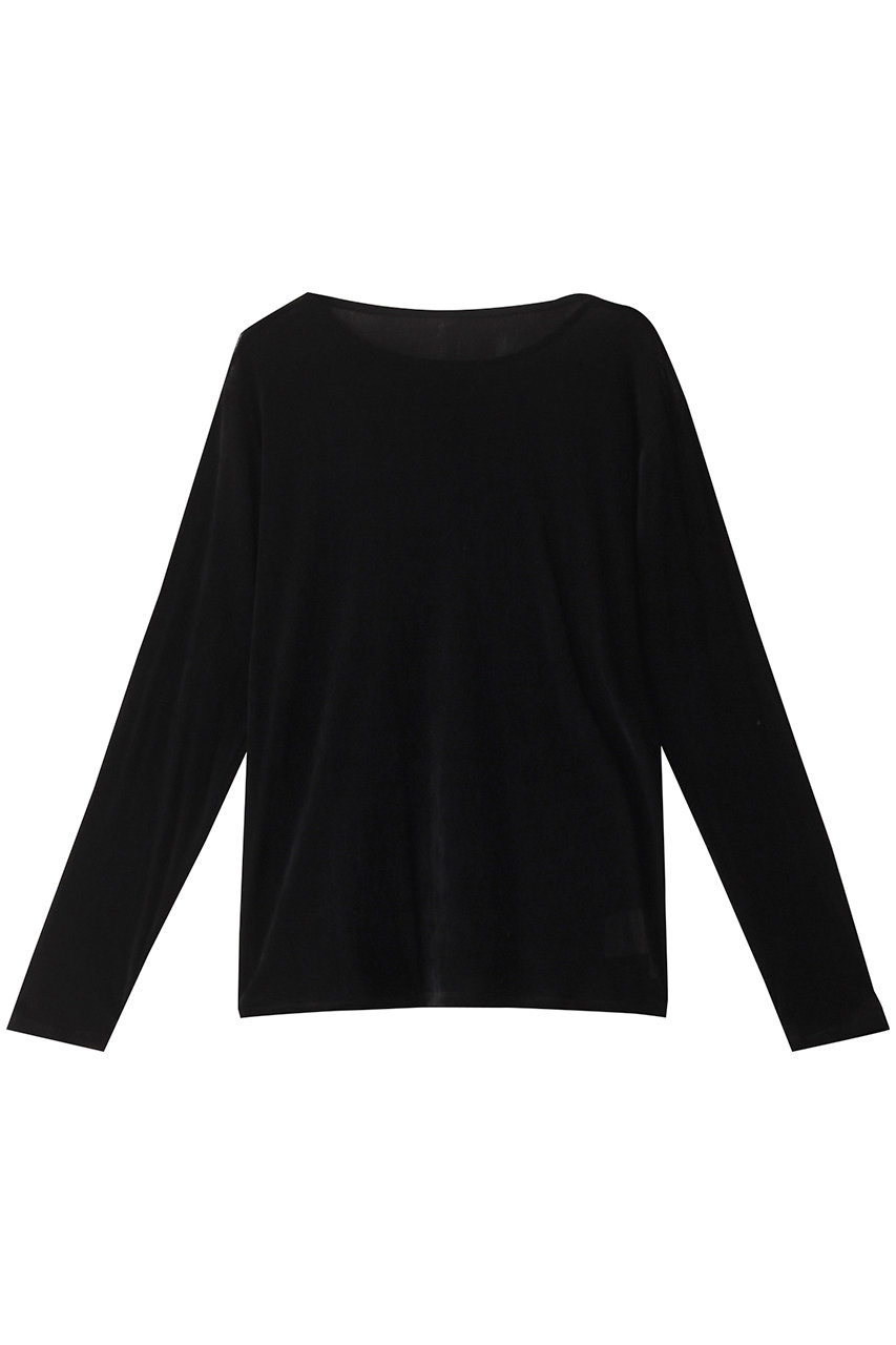 マノフ/MANOFのTULLE FLOKED TOPS Tシャツ/カットソー(BLACK/87105-1012)