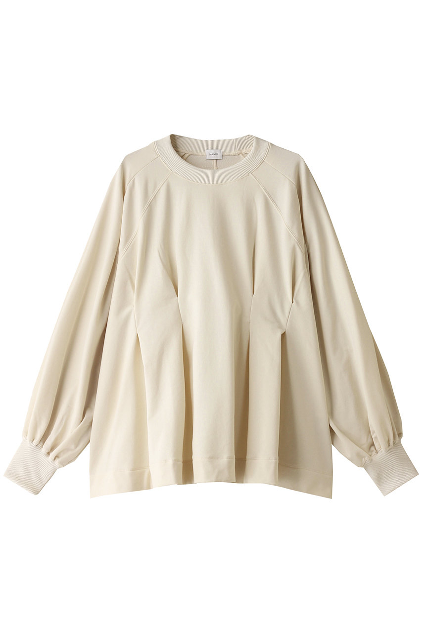 マノフ/MANOFのWAIST TUCK VOLUME SLEEVE SWEAT Tシャツ/カットソー(LIGHT YELLOW/87105-1082)