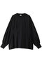 WAIST TUCK VOLUME SLEEVE SWEAT Tシャツ/カットソー マノフ/MANOF BLACK