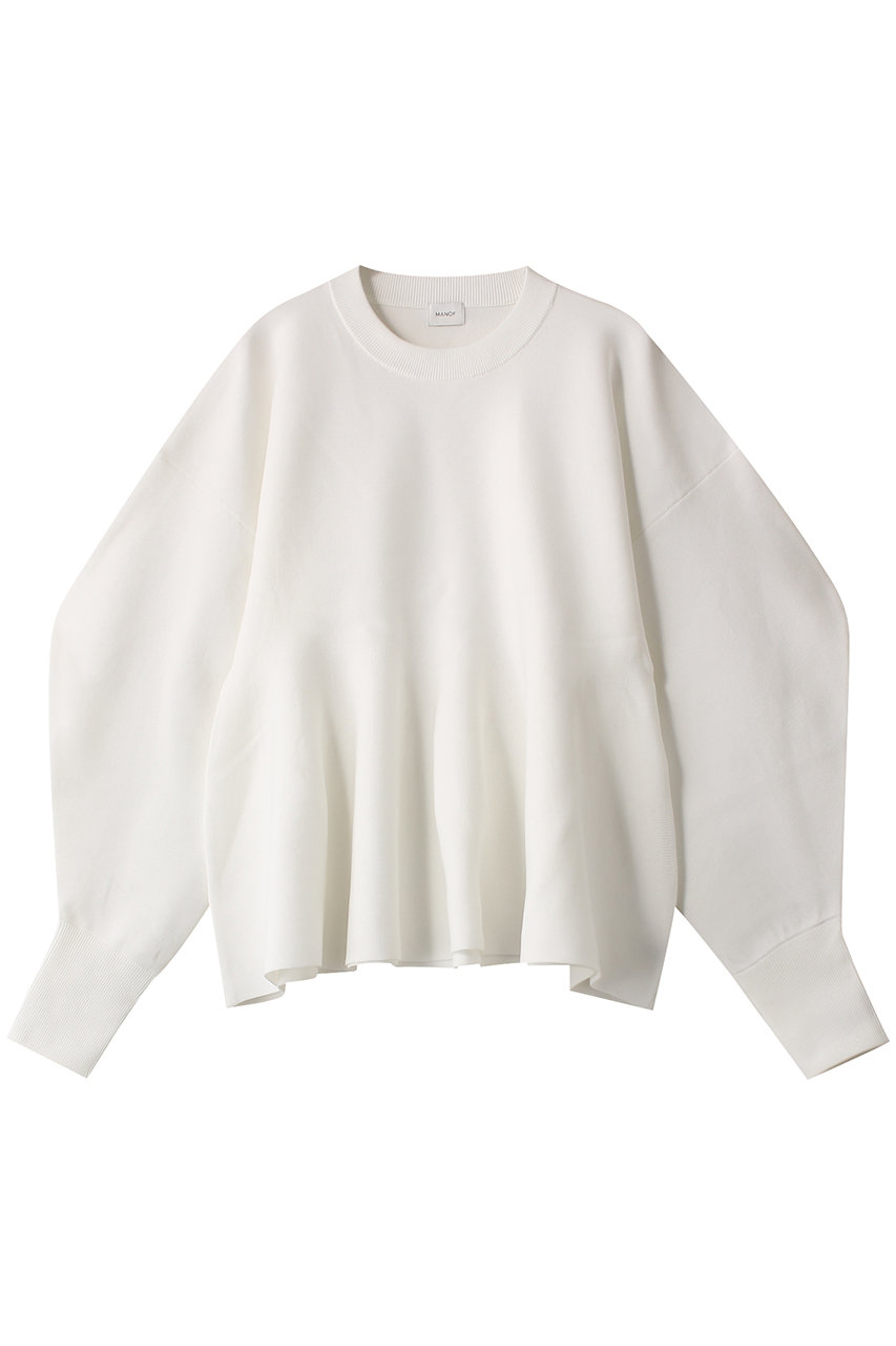 マノフ/MANOFのFLARE KNIT TOPS ニット/セーター(WHITE/87106-2052)