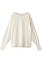 CURVE NECK KNIT TOPS ニット/セーター マノフ/MANOF IVORY