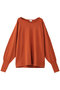 CURVE NECK KNIT TOPS ニット/セーター マノフ/MANOF ORANGE