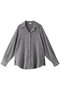 SHIRRING LACE SHIRTS シャツ/ブラウス マノフ/MANOF GRAY