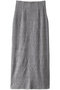 SHIRRING LACE NARROW SKIRT スカート マノフ/MANOF GRAY