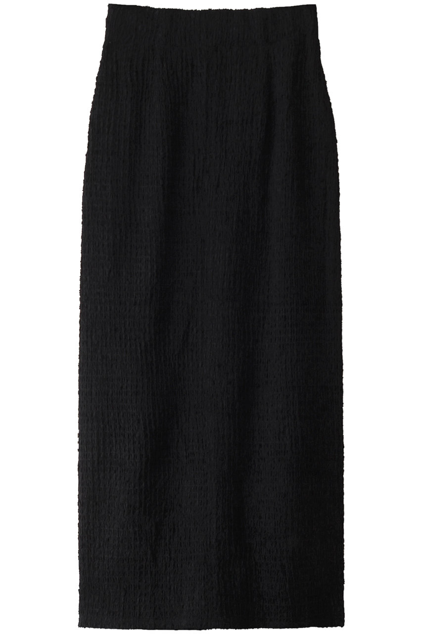 マノフ/MANOFのSHIRRING LACE NARROW SKIRT スカート(BLACK/87109-6082)