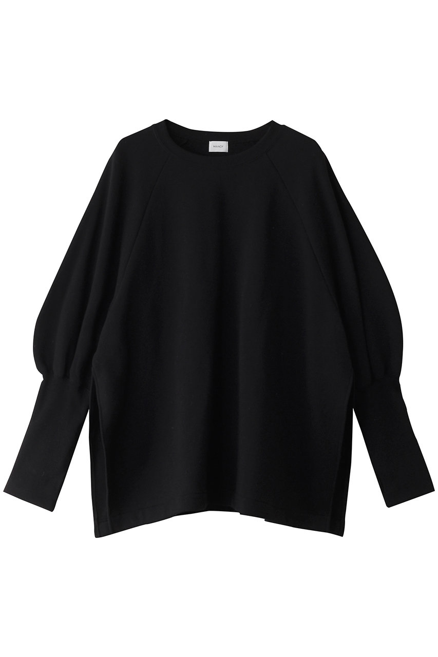 マノフ/MANOFのPUFF SLEEVE CUT TOPS Tシャツ/カットソー(BLACK/87105-1132)