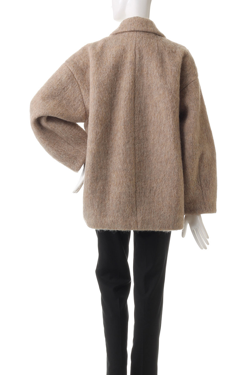 MANOF(マノフ)｜SHAGGY COCOON COAT コート/BEIGE の通販｜ELLESHOP 