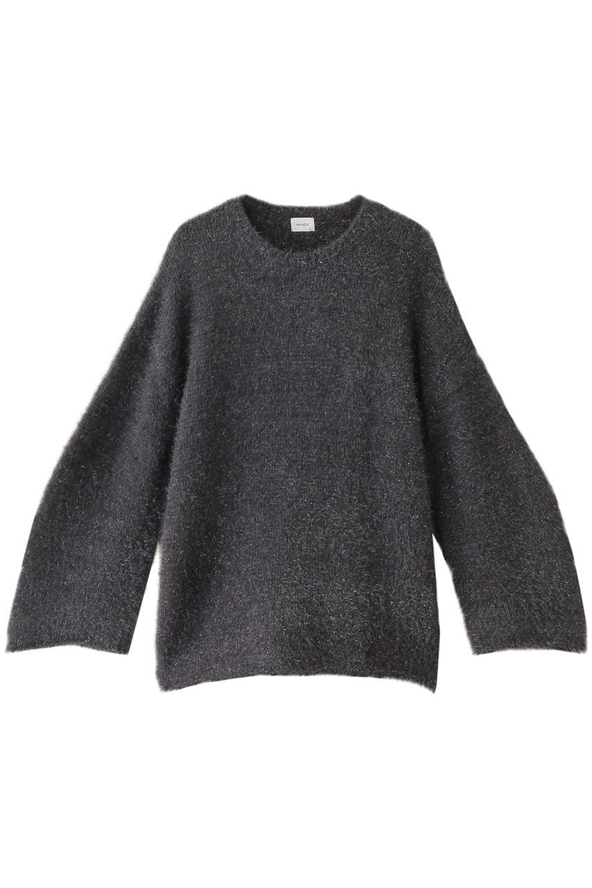 マノフ/MANOFのSHAGGY LAME KNIT TOPS ニット(GRAY/87106-2112)