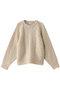 SHOULDER TUCK CABLE KNIT ニット マノフ/MANOF IVORY