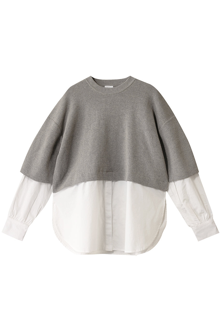 マノフ/MANOFのKNIT DOCKING SHIRTS/ニット(LIGHT GRAY/88106-2012)