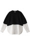 KNIT DOCKING SHIRTS/ニット マノフ/MANOF BLACK