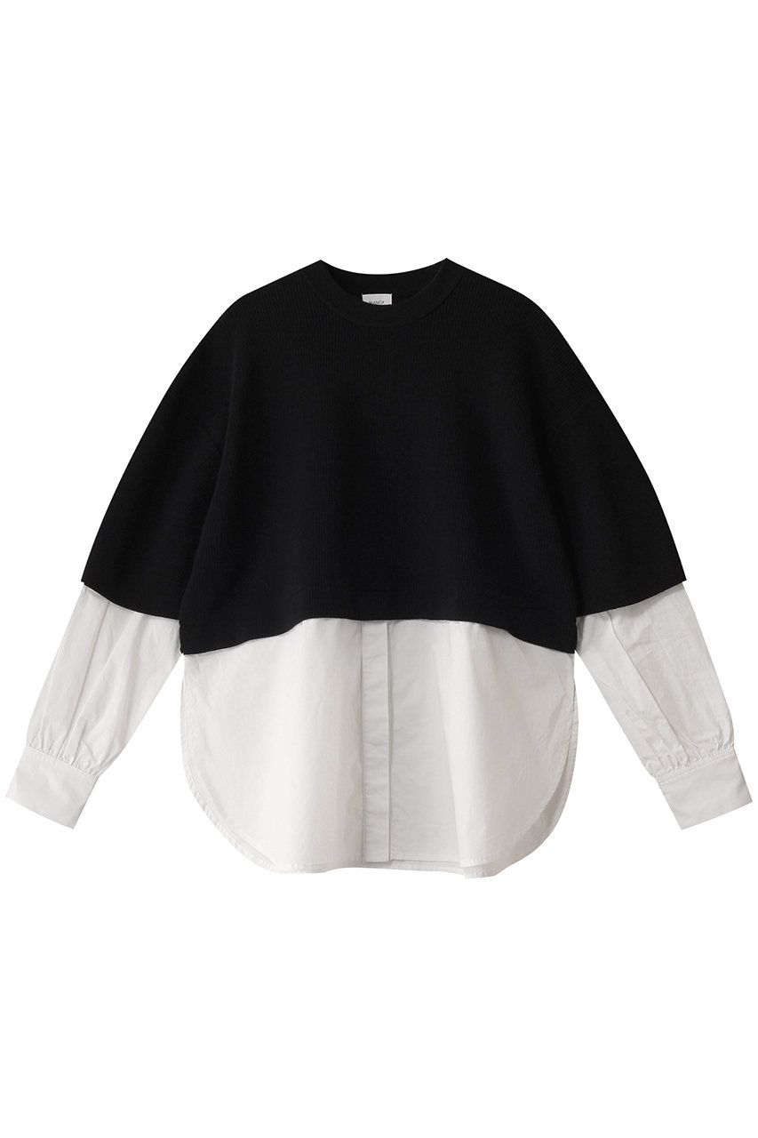 マノフ/MANOFのKNIT DOCKING SHIRTS/ニット(BLACK/88106-2012)