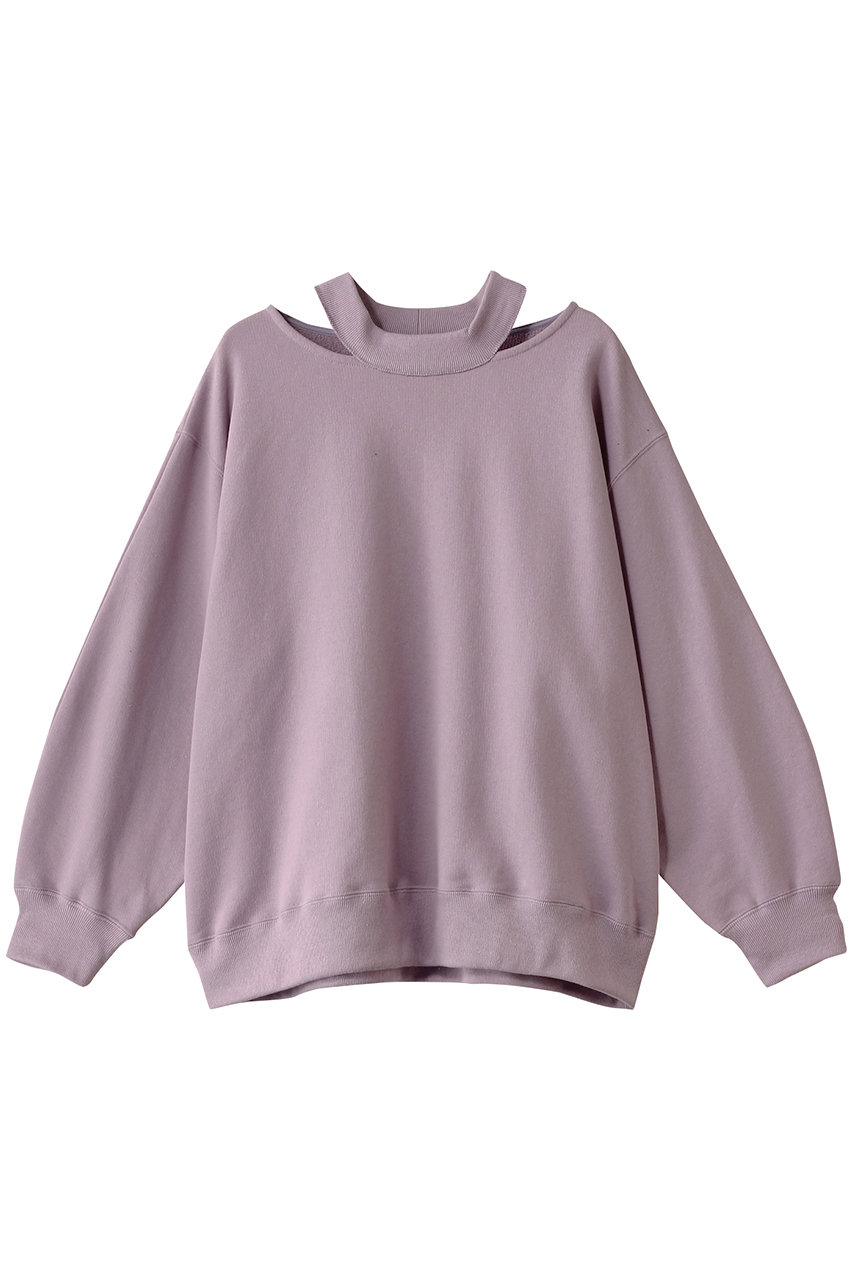 マノフ/MANOFのSLIT NECK SWEAT/スウェット(PURPLE/88105-1042)