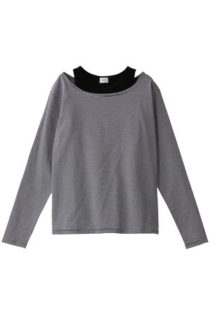 マノフ/MANOFのLAYER BORODER CUT TOPS/カットソー(110100/110103)