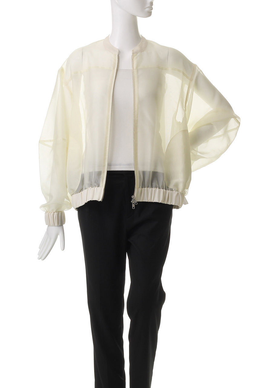 新品　MANOF SHEER VOLUME SLEEVE BLOUSON MANOF(マノフ)｜SHEER VOLUME SLEEVE BLOUSON/ブルゾン/IVORY の