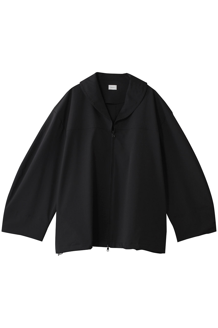 MANOF ACTIVE SHAWL COLLAR BLOUSON/ブルゾン (BLACK, F) マノフ ELLE SHOP MANOF ACTIVE SHAWL COLLAR BLOUSON/ブルゾン (BLACK, F) マノフ ELLE SHOP