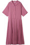 SHEER PLEATS ONE PIECE/ワンピース マノフ/MANOF PINK