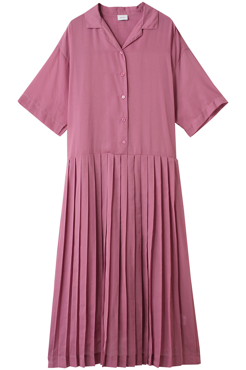 MANOF SHEER PLEATS ONE PIECE/ワンピース (PINK, S) マノフ ELLE SHOP MANOF SHEER PLEATS ONE PIECE/ワンピース (PINK, S) マノフ ELLE SHOP
