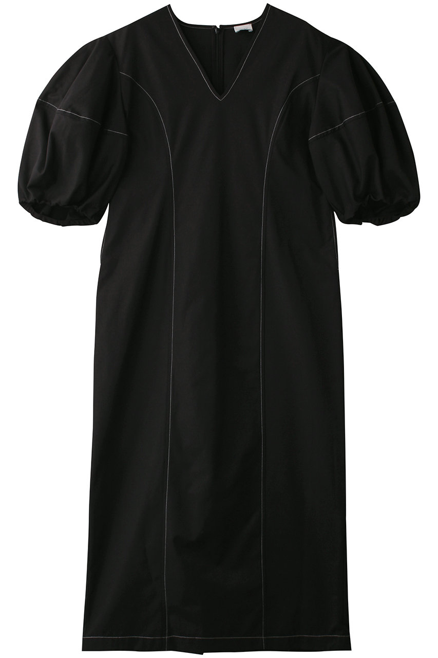 MANOF BI COLOR STICH ONE PIECE/ワンピース (BLACK, S) マノフ ELLE SHOP MANOF BI COLOR STICH ONE PIECE/ワンピース (BLACK, S) マノフ ELLE SHOP