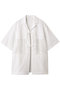 LINEN SHEER DOCKING/シャツ マノフ/MANOF WHITE