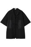 LINEN SHEER DOCKING/シャツ