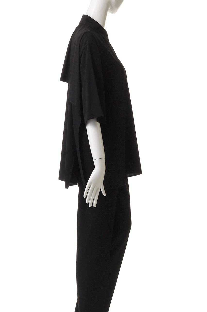 MANOF(マノフ)｜BACK LAYER SHIRT/シャツ/BLACK の通販
