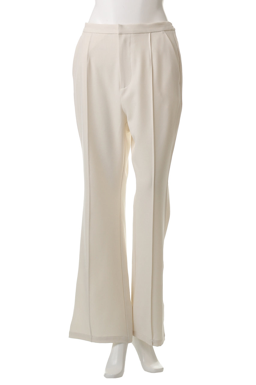 MANOF(マノフ)｜HEM SLIT PANTS/パンツ/IVORY の通販｜ELLESHOP