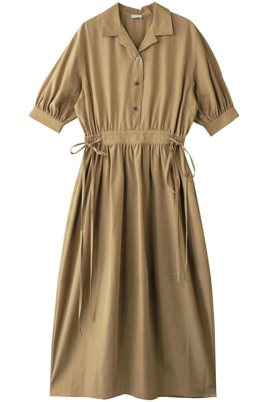 MANOF TYPEWEITER GATHER ONE PIECE/ワンピース (BEIGE, S) マノフ ELLE SHOP MANOF TYPEWEITER GATHER ONE PIECE/ワンピース (BEIGE, S) マノフ ELLE SHOP