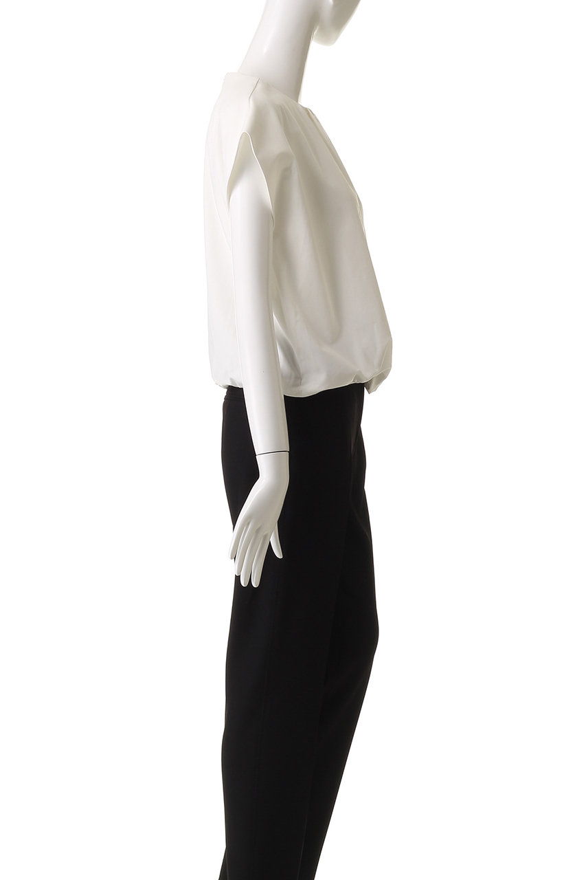 MANOF(マノフ)｜GATHER COMPACT CUT TOPS/カットソー/WHITE の
