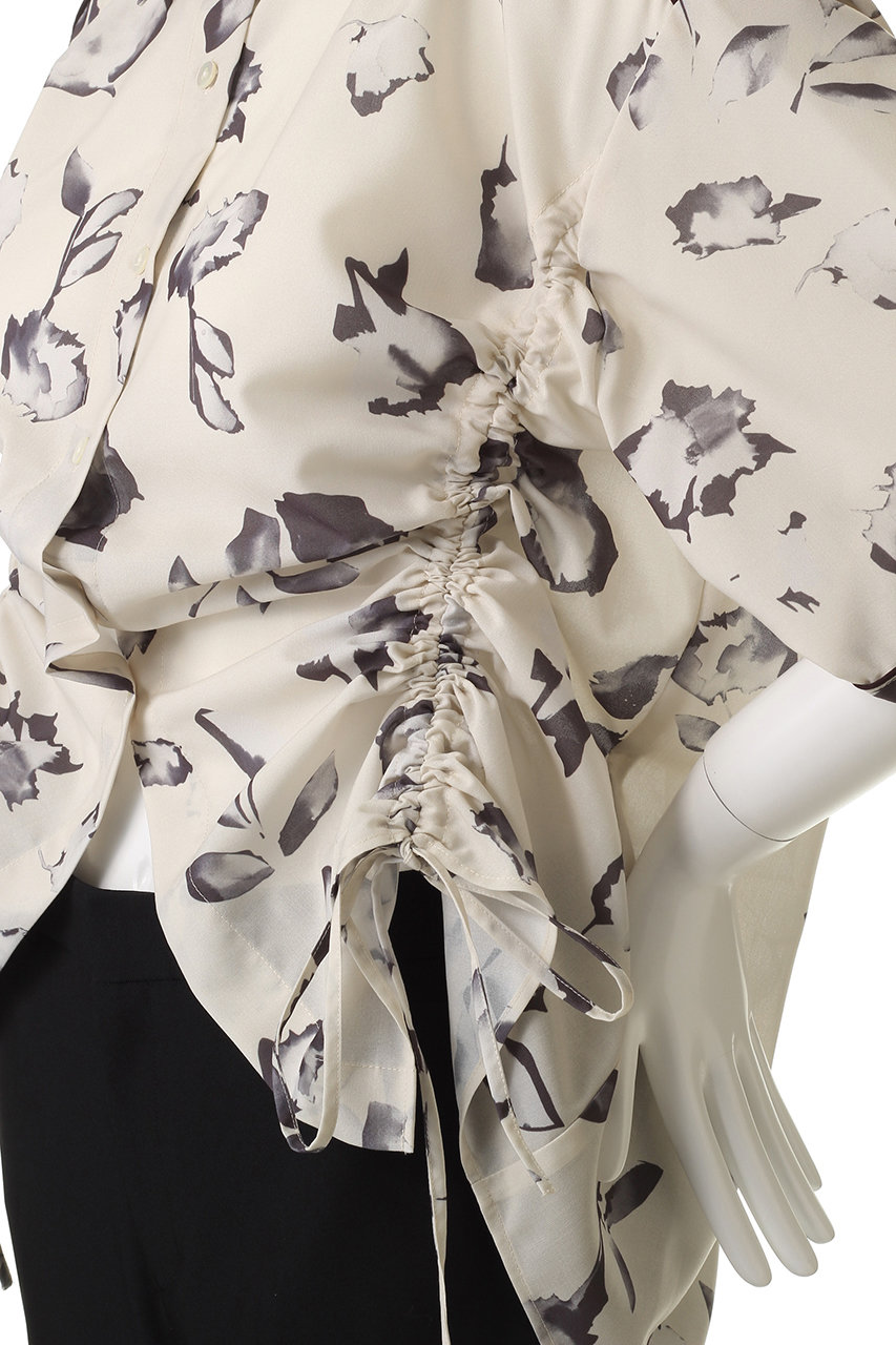 MANOF(マノフ)｜BLURRED FLOWER SHIRTS シャツ・ブラウス/IVORY
