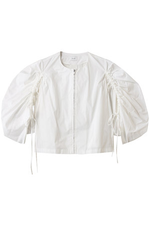 マノフ/MANOFのDRAWSTRING SLEEVE SHORT BLOUSE シャツ・ブラウス(110400/110403)