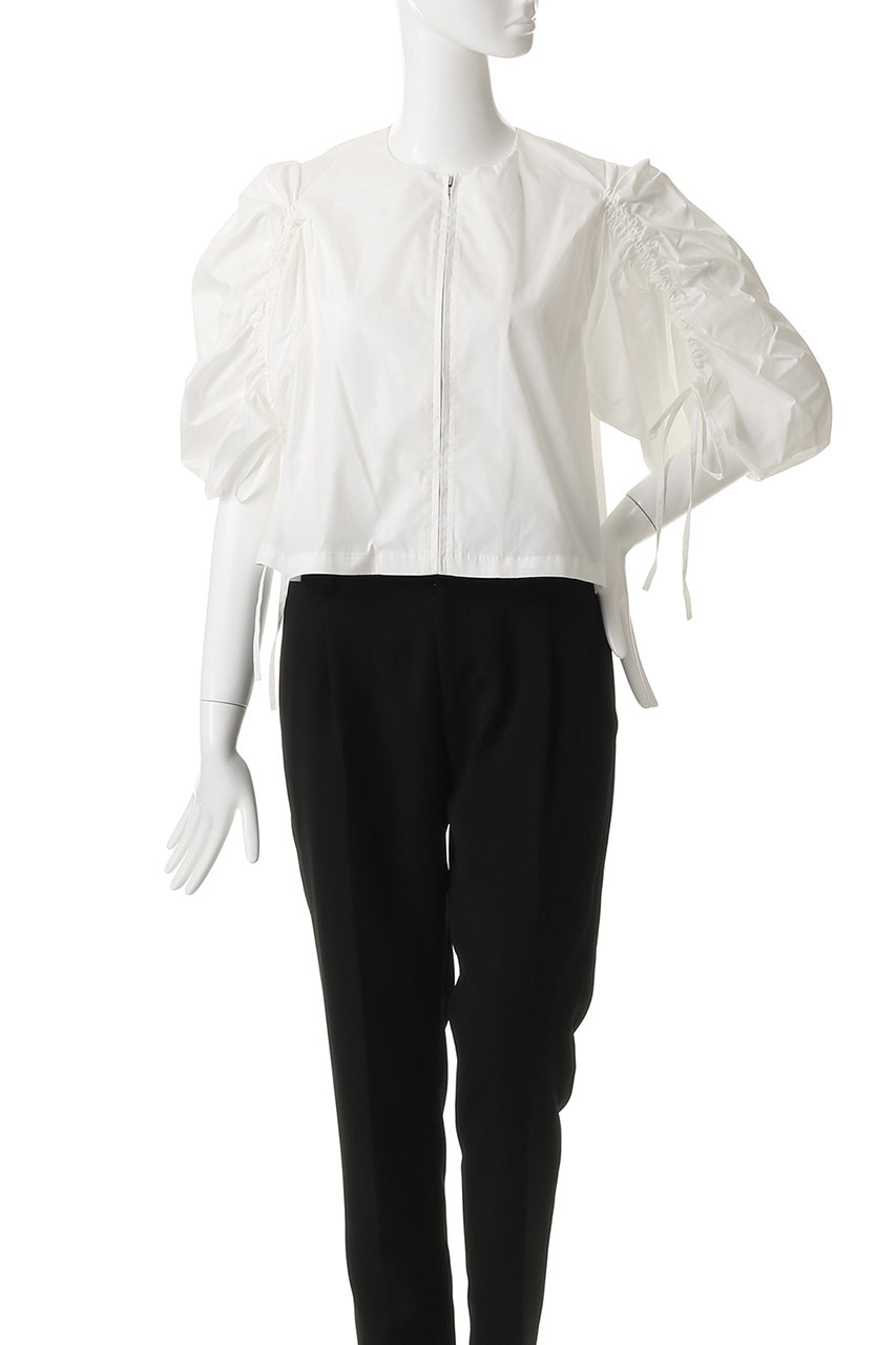 MANOF(マノフ)｜DRAWSTRING SLEEVE SHORT BLOUSE シャツ