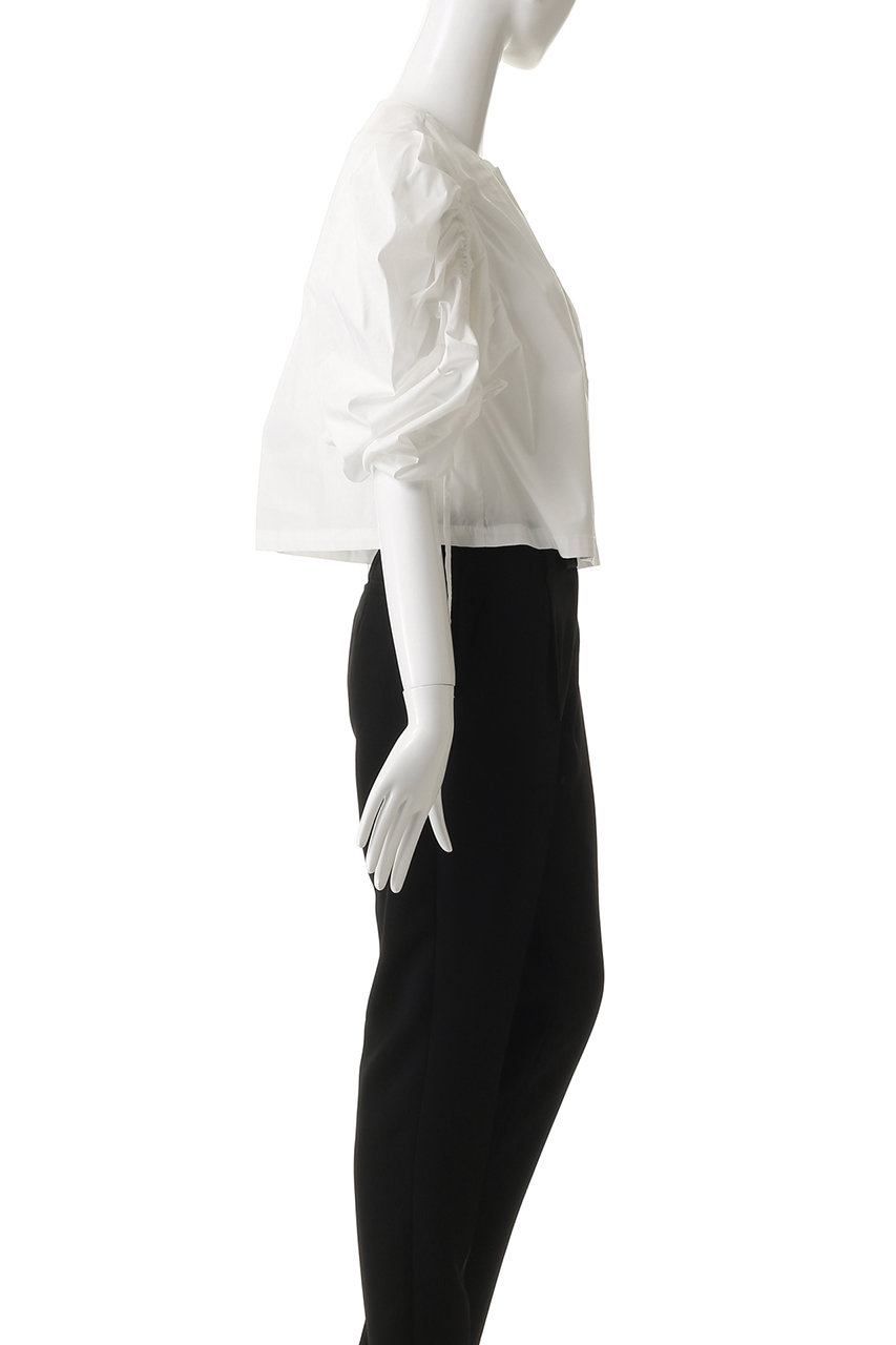 MANOF(マノフ)｜DRAWSTRING SLEEVE SHORT BLOUSE シャツ