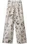 BLURRED FLOWER WIDE PANTS パンツ マノフ/MANOF IVORY