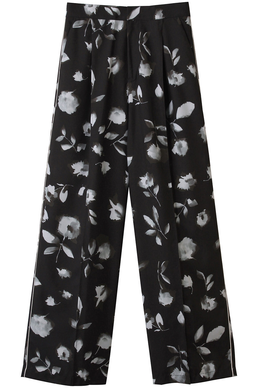MANOF BLURRED FLOWER WIDE PANTS パンツ (BLACK, M) マノフ ELLE SHOP MANOF BLURRED FLOWER WIDE PANTS パンツ (BLACK, M) マノフ ELLE SHOP