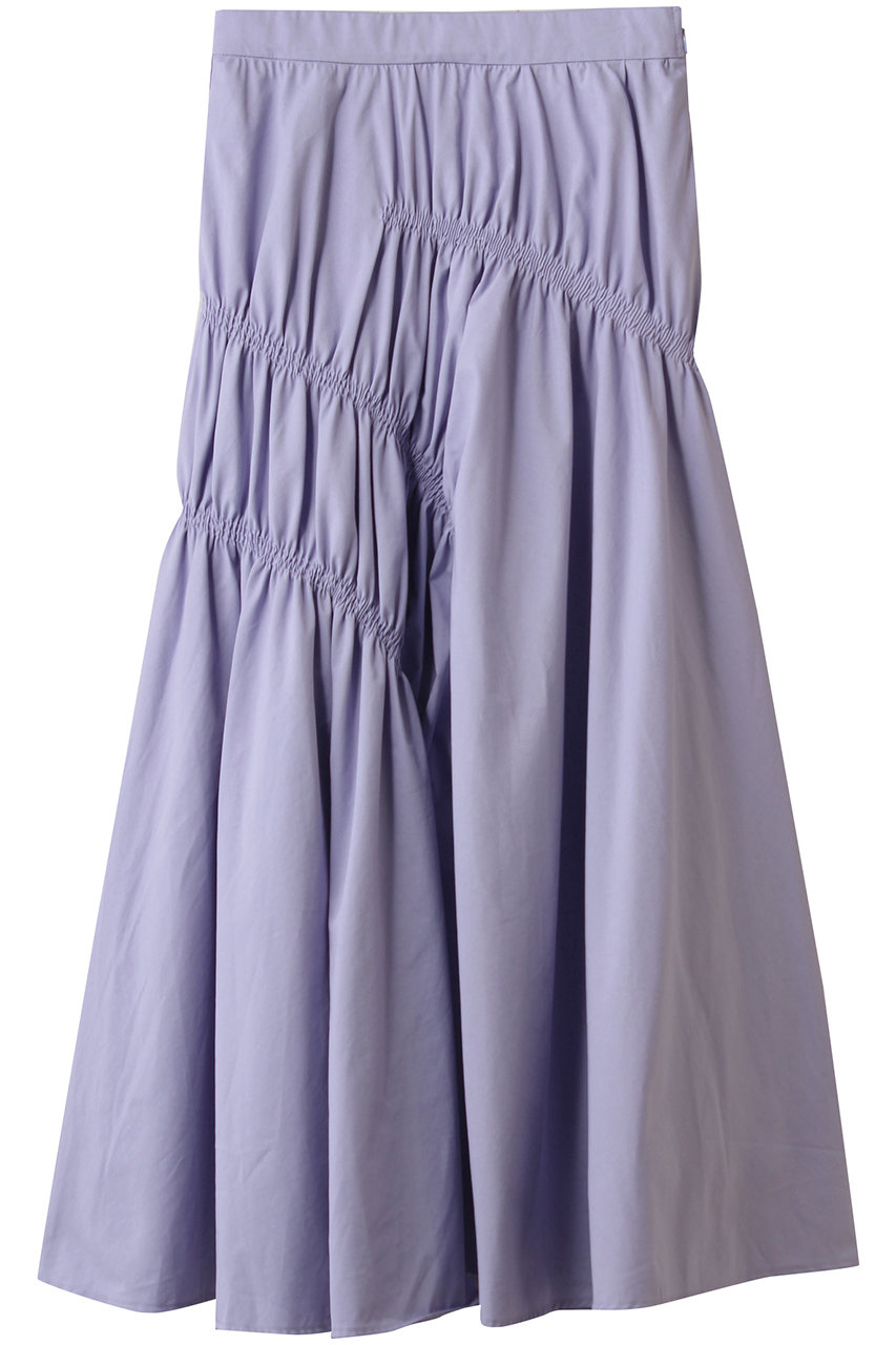 MANOF SHIRRING FLARE SKIRT スカート (PURPLE, M) マノフ ELLE SHOP MANOF SHIRRING FLARE SKIRT スカート (PURPLE, M) マノフ ELLE SHOP