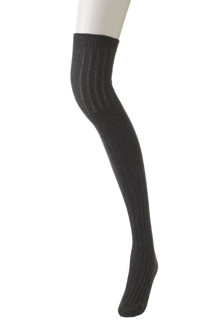 MANOF KNEEHIGH SOCKS ソックス (CHARCOAL GRAY, F) マノフ ELLE SHOP MANOF KNEEHIGH SOCKS ソックス (CHARCOAL GRAY, F) マノフ ELLE SHOP