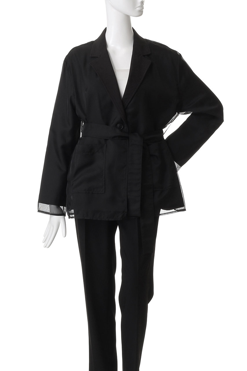 MANOF マノフ SHORT WIDE JACKET テーラードジャケット　黒 MANOF(マノフ)｜SHORT WIDE JACKET ジャケット/BEIGE の通販