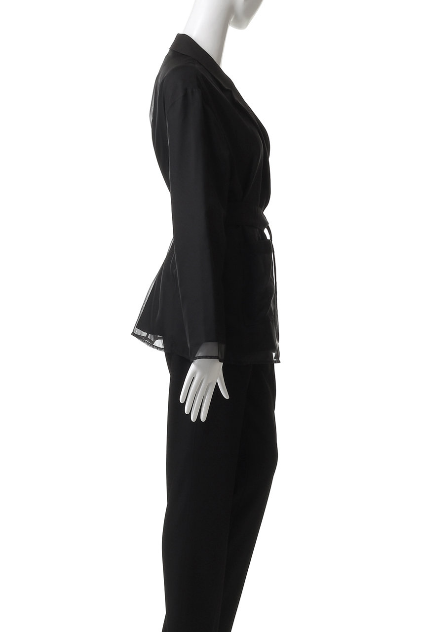MANOF(マノフ)｜LAYERED SHEER JACKET ジャケット/BLACK の通販