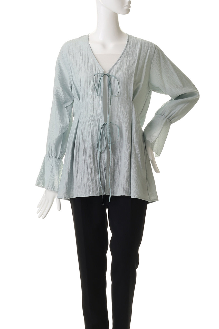 MANOF(マノフ)｜SHEER WASHER BLOUSE シャツ・ブラウス/L.BLU の通販