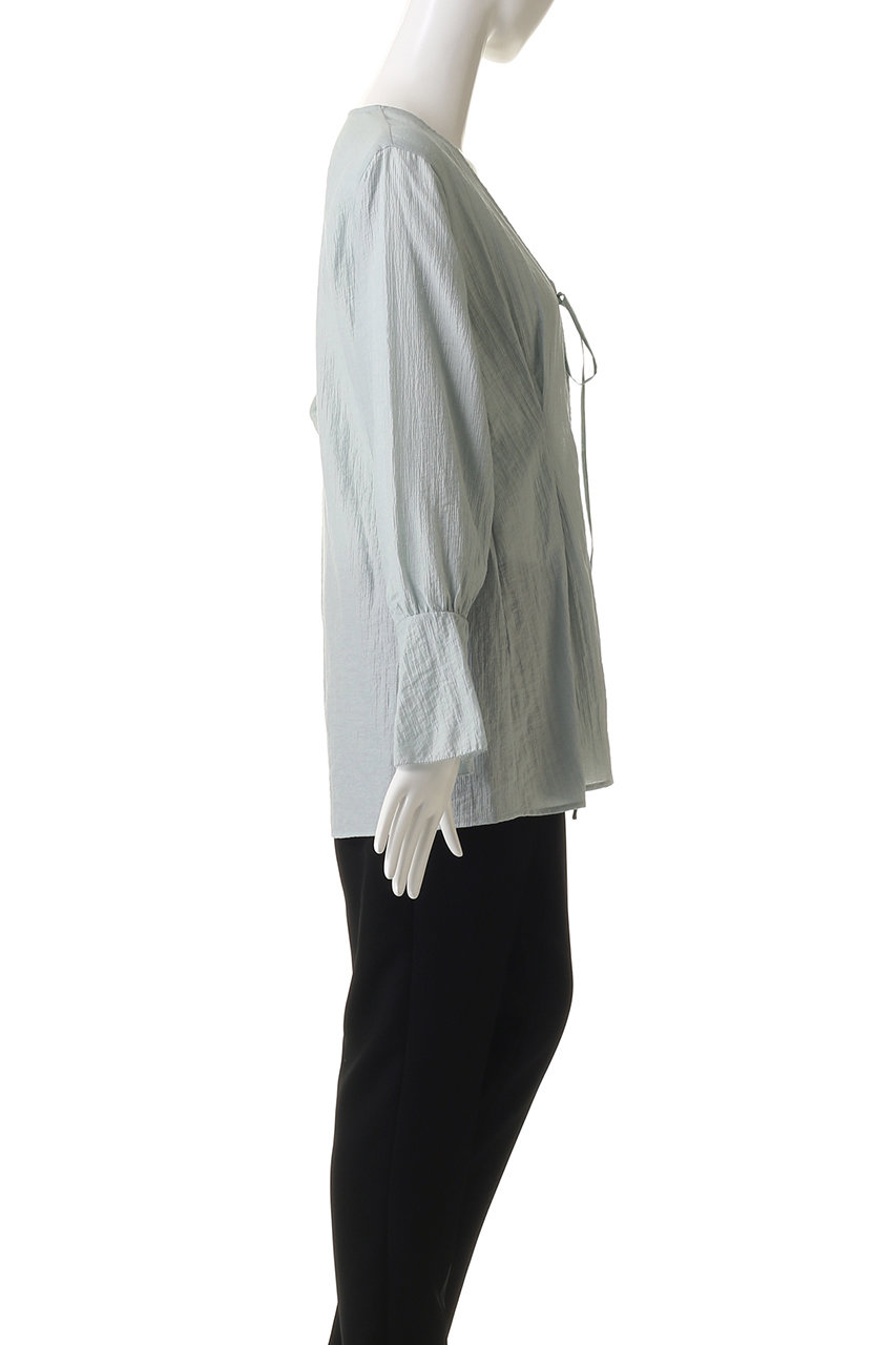 MANOF(マノフ)｜SHEER WASHER BLOUSE シャツ・ブラウス/L.BLU の通販