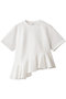 FRILL DESIGN CUT TOPS Tシャツ・カットソー マノフ/MANOF WHITE