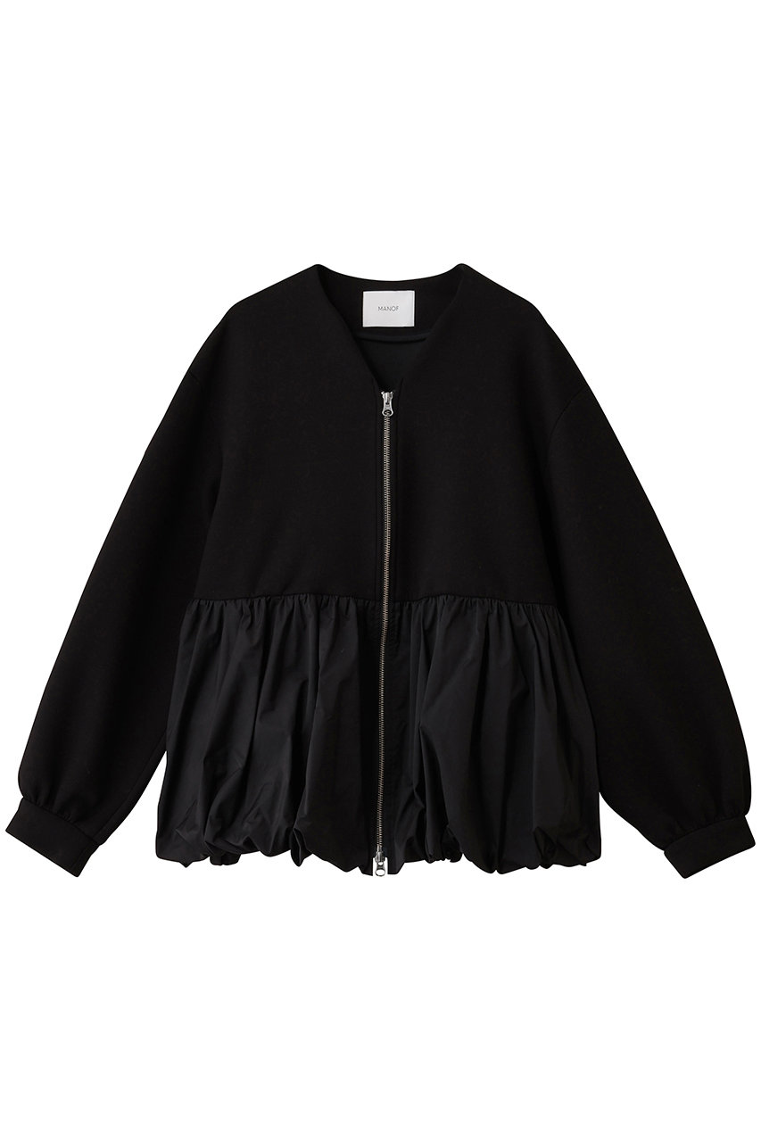 マノフ/MANOFのDOUBLE KNIT BALOON BLOUSON ブルゾン(BLACK/89104-0532)