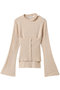 BUSTIER SET RIB KNIT ニット マノフ/MANOF BEIGE