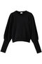 VOLUME FIT SLEEVE SWEAT スウェット マノフ/MANOF BLACK