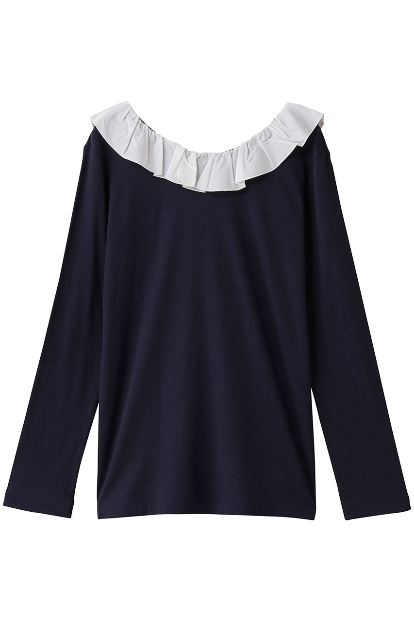 トップス MANOF 2Way Frill Neck Cut Tops MANOF(マノフ)｜2WAY FRILL NECK CUT TOPS Tシャツ・カットソー