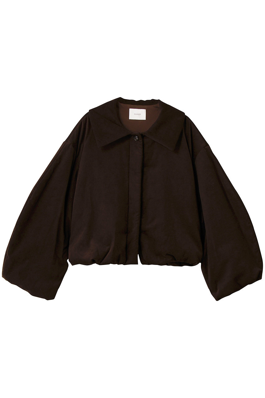 MANOF CORDUROY BATTING COAT (BROWN, M) マノフ ELLE SHOP MANOF CORDUROY BATTING COAT (BROWN, M) マノフ ELLE SHOP